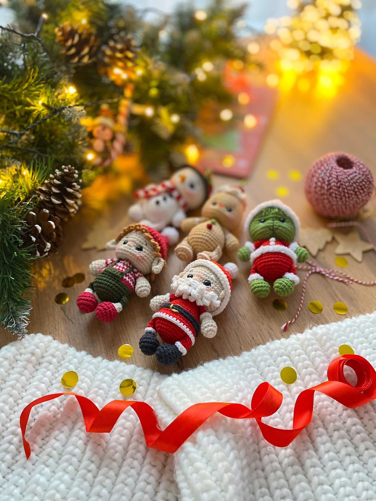 Crochet Christmas Toys Set 5-in-1 Pattern PDF