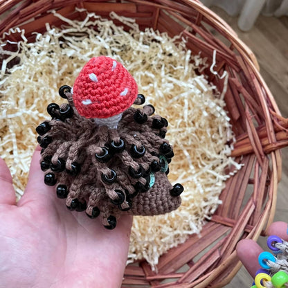 No-Sew Hedgehog Sensory Toy Crochet Pattern PDF