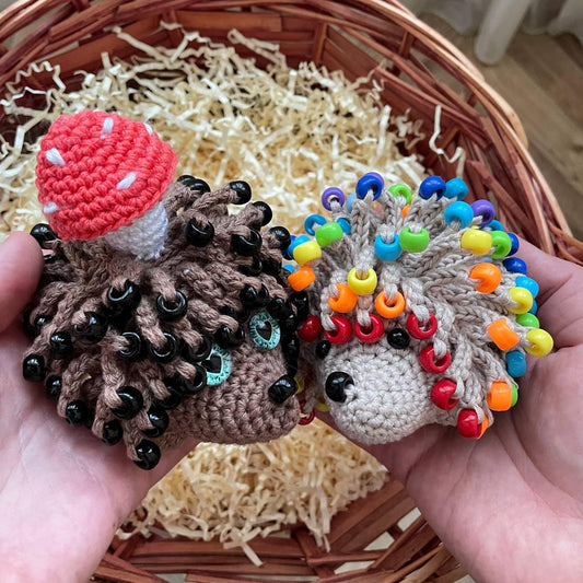 No-Sew Hedgehog Sensory Toy Crochet Pattern PDF