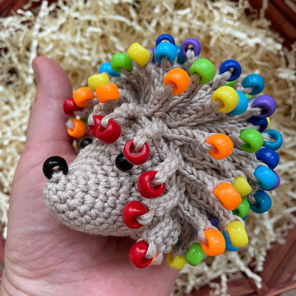 No-Sew Hedgehog Sensory Toy Crochet Pattern PDF