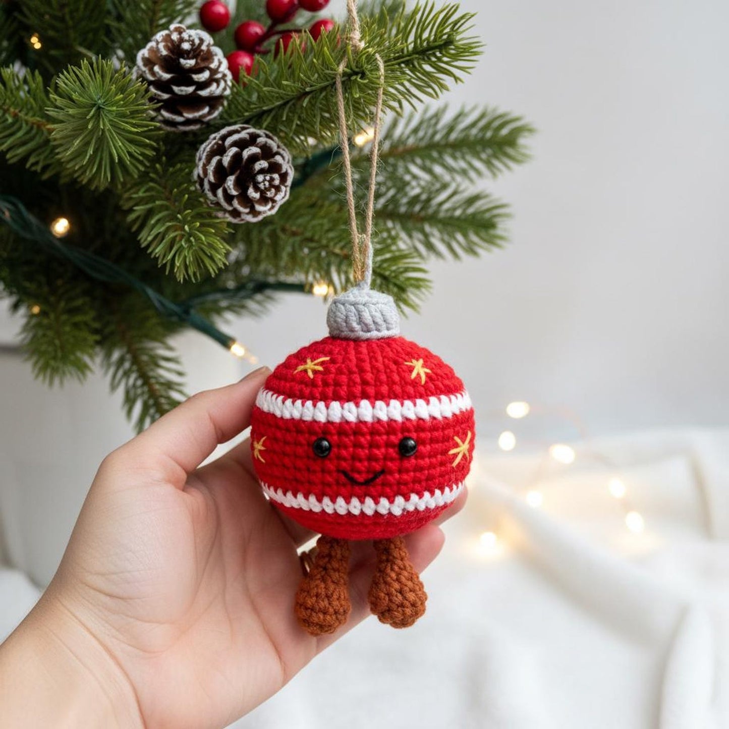 Jellycat Christmas Ball Crochet Pattern  (PDF Download)